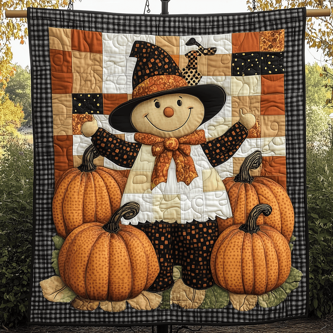 Glad Høst Skarekræ Quilted Tæppe