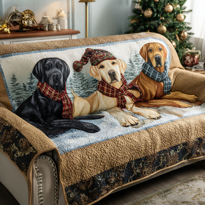 Labrador Retriever Quiltet Sofaovertræk