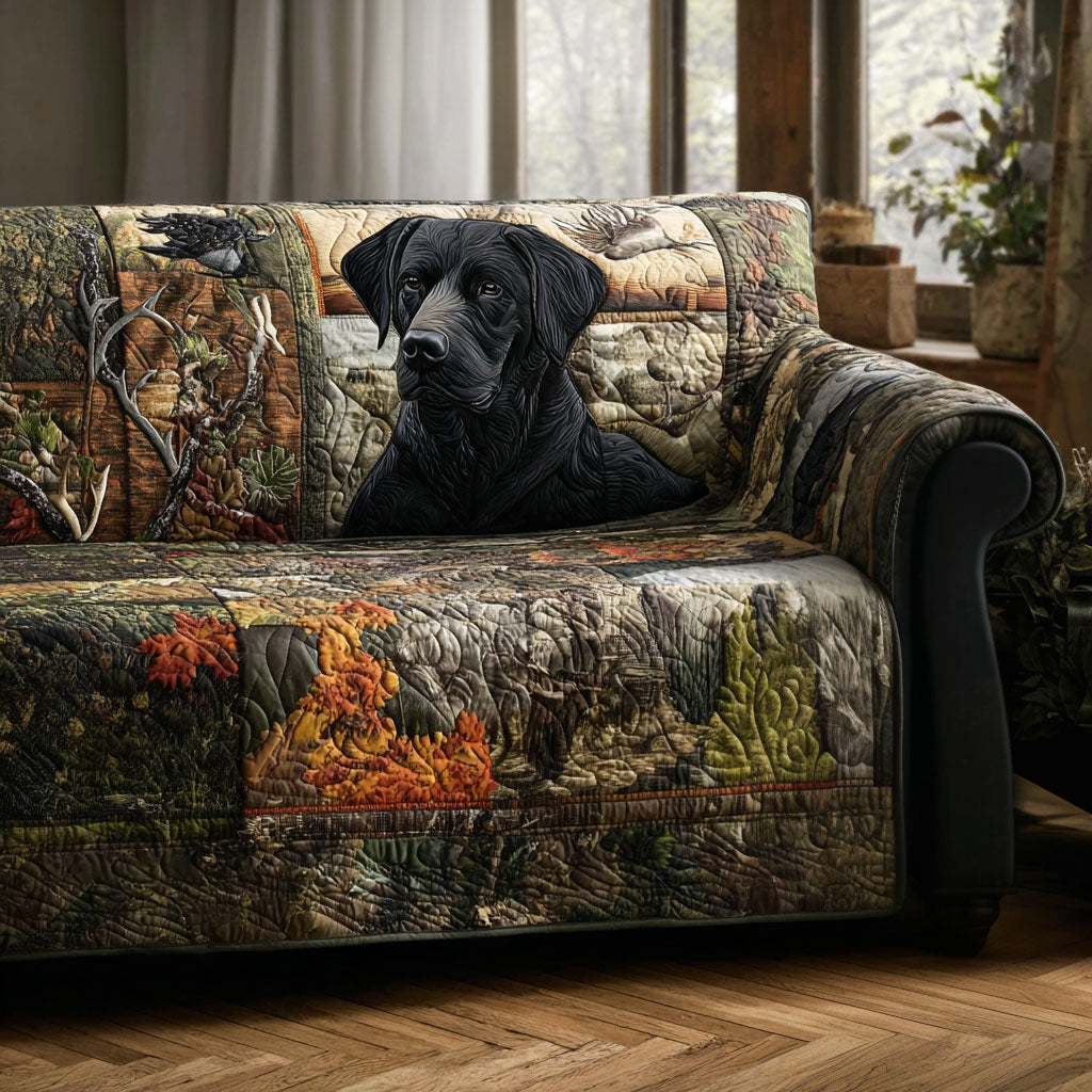 Heritage Lab Quilted Sofa Cover