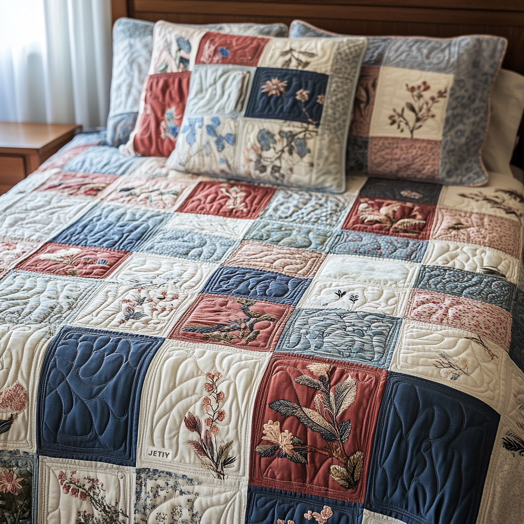 Homestead Comfort 3-delt quiltet sengetøjssæt
