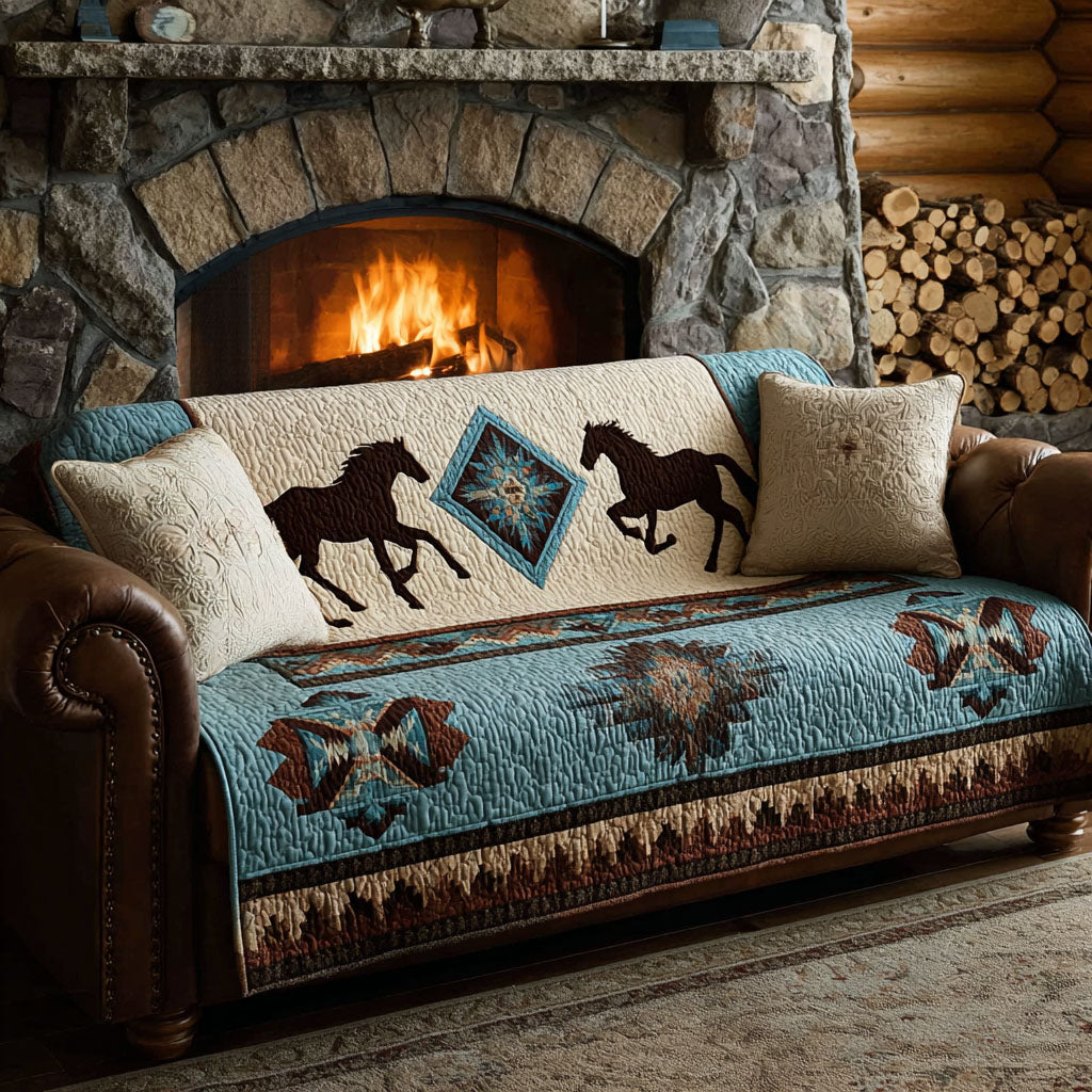 Hest Himmel Quilted Sofa Dække