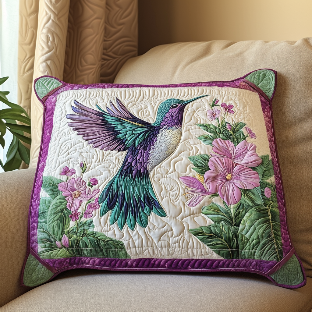 Hummingbird Glow Quiltet Sengetøj Pudevar