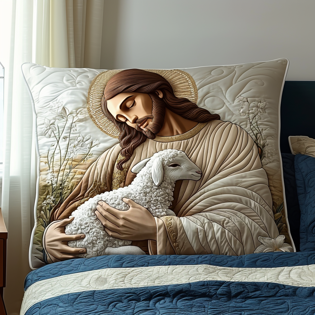 I Hans Arme Quilted Bedding Pude Betræk