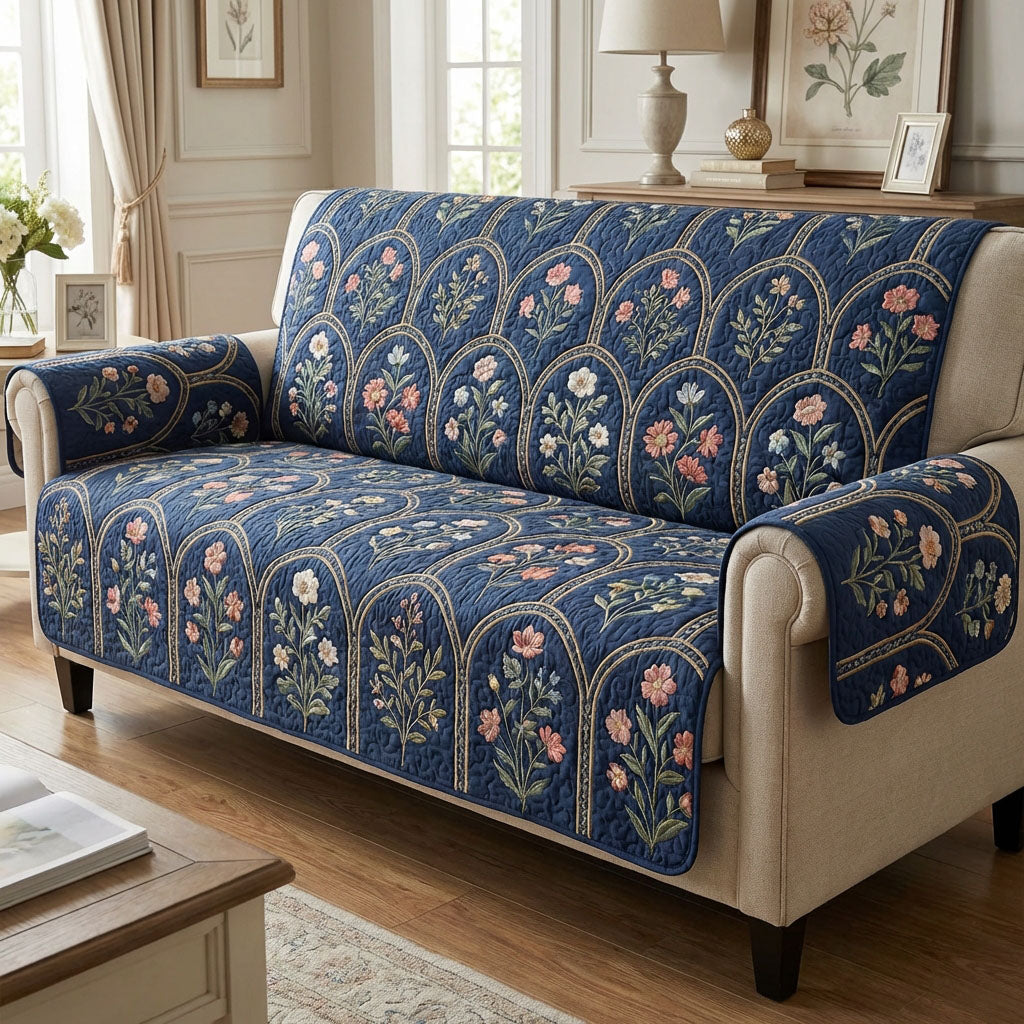Indigo Garden Fløjl Sofa Dække