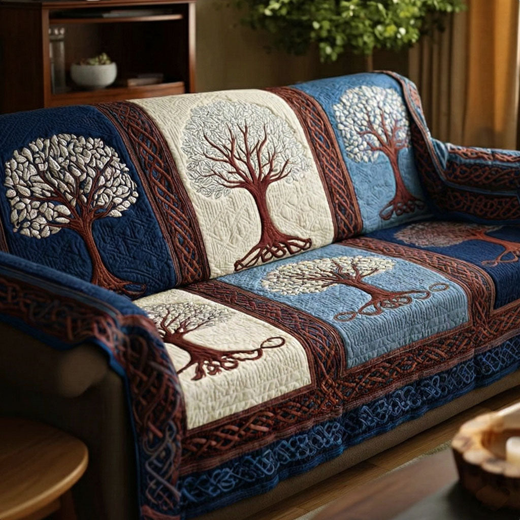Livets Træ Quilted Sofa Cover