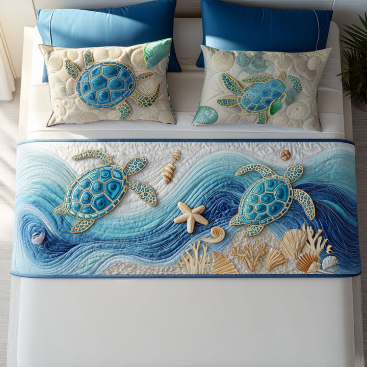 Skildpadde Quilted Bed Runner