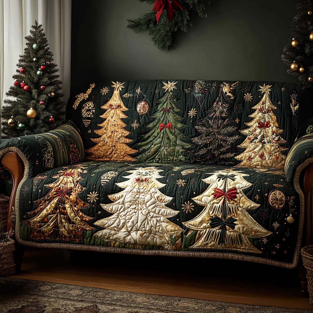 Glade Hjerte Quiltet Sofa Dække