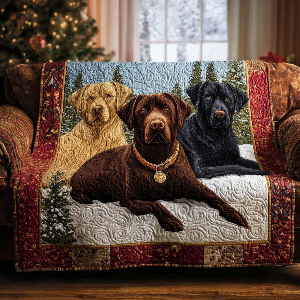 Labrador Retriever Quiltet Sofaovertræk