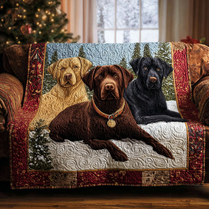 Labrador Retriever Quiltet Sofaovertræk