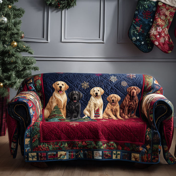 Labrador Retriever Quiltet Sofaovertræk