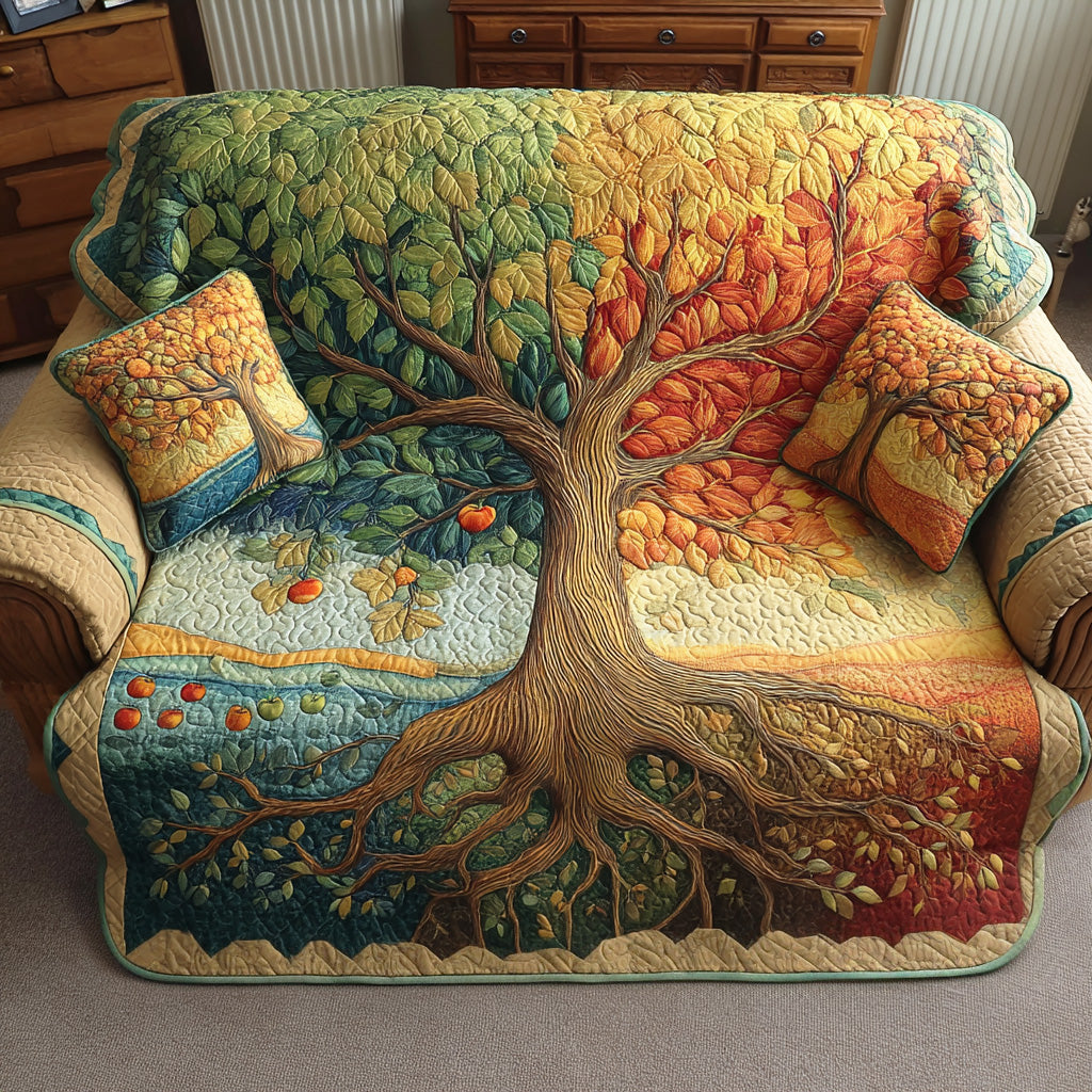 Livets Træ Quilted Sofa Betræk