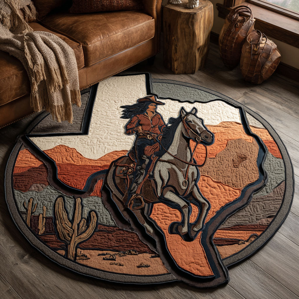 Lone Cowboy Specialformet Tæppe
