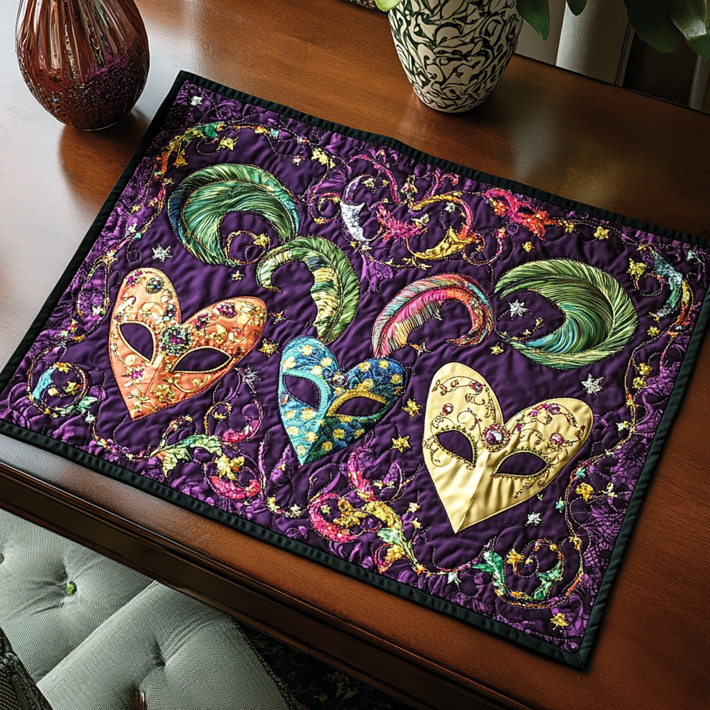 Mardi Gras Jubilee Quilted Place Mat
