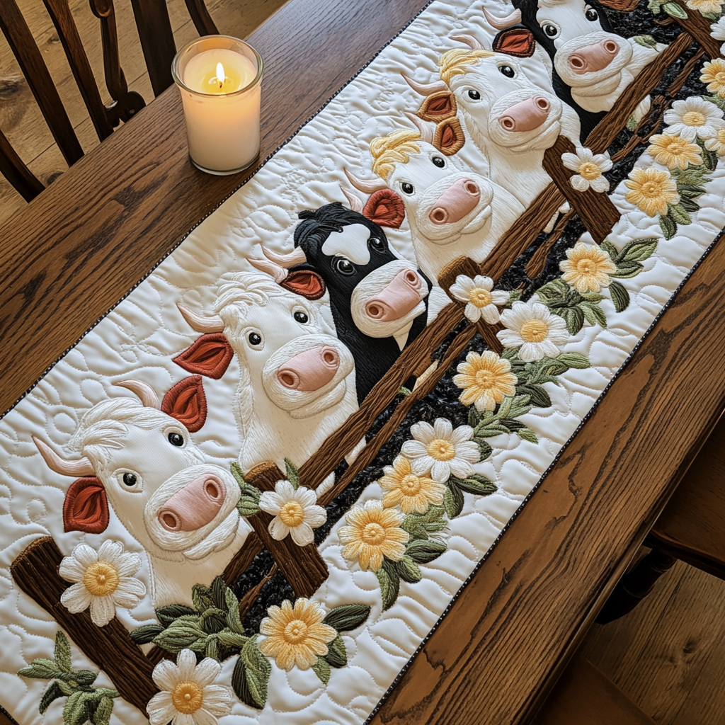 Eng Moo Quilted Table Runner