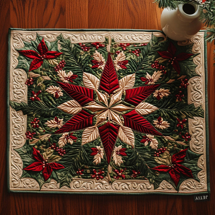 Glade Blomster Quilted Bordskåner