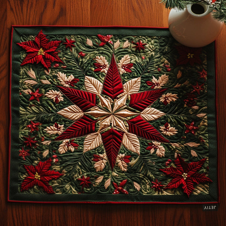 Glade Blomster Quilted Bordskåner