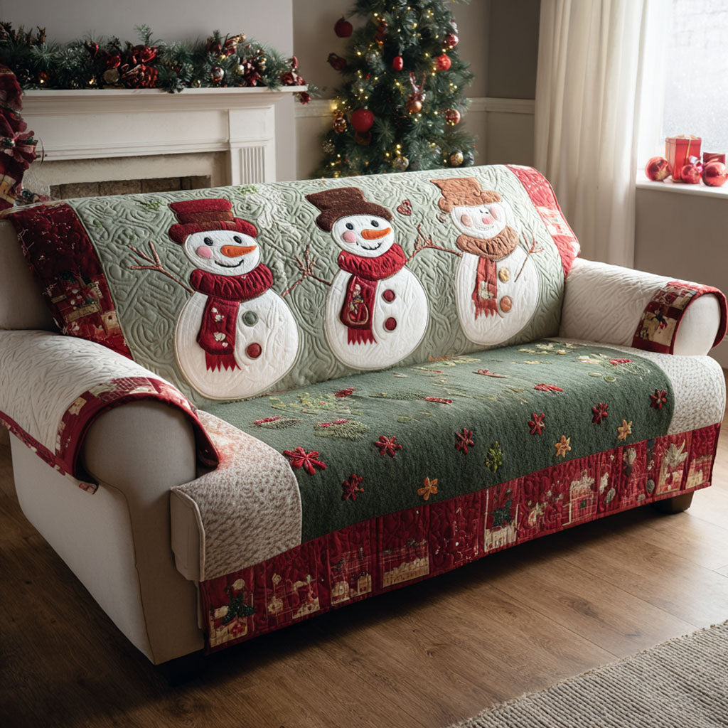 Glædeligt Frost Quiltet Sofa Betræk