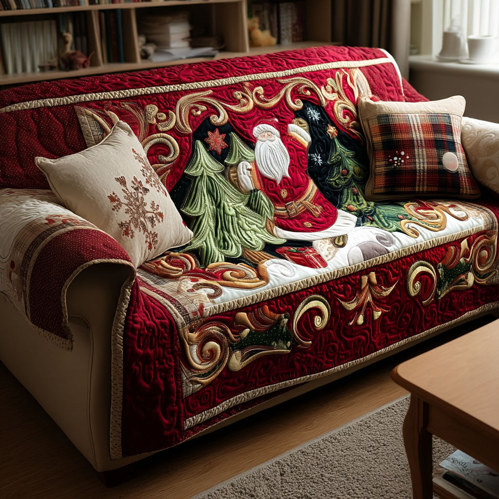 Bjerghjul Christmas Quiltet Sofa Dække