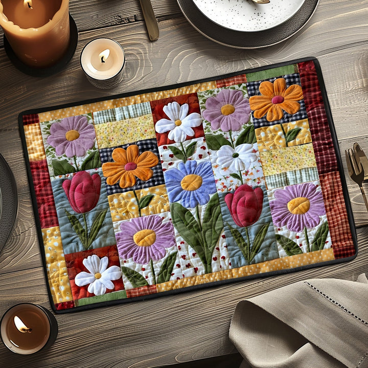 Petal Path Quilted Place Mat