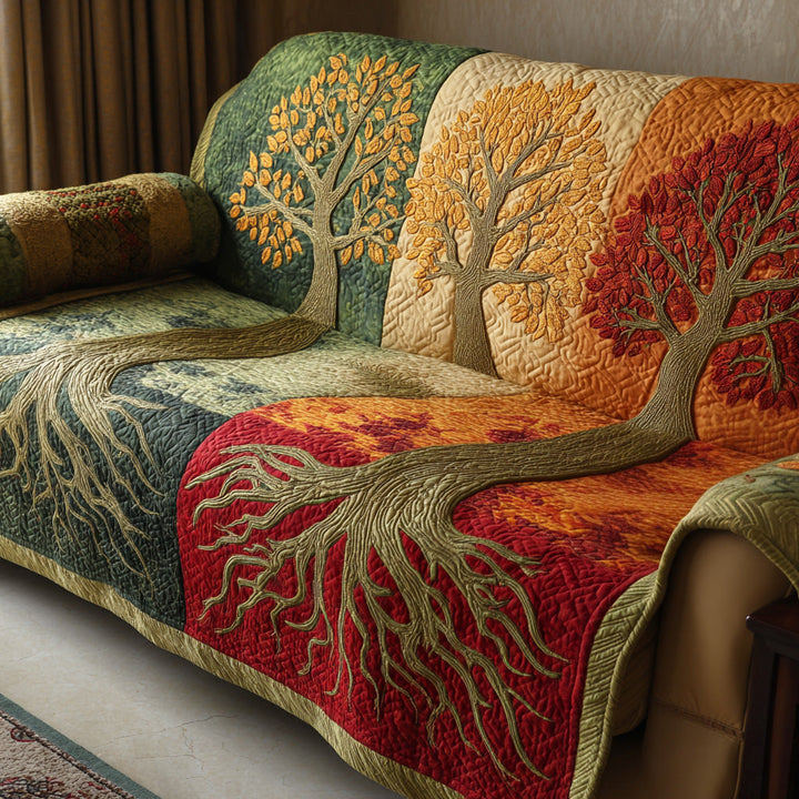 Livets Træ Quilted Sofa Betræk