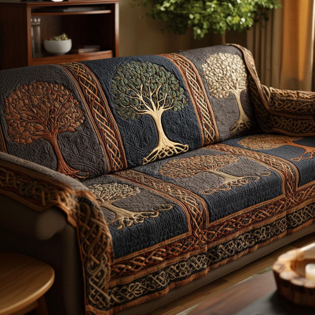 Livets Træ Quilted Sofa Cover