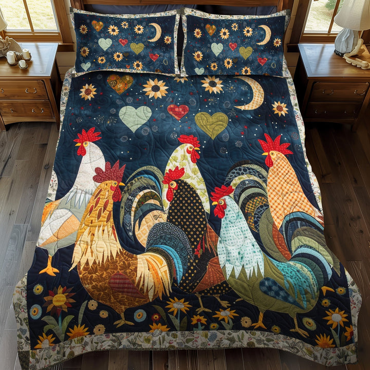 Kylling Quilted Sengetøj Sæt