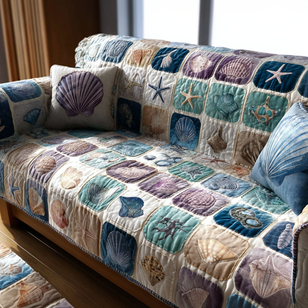 Oceanstill Polstret Sofa Betræk
