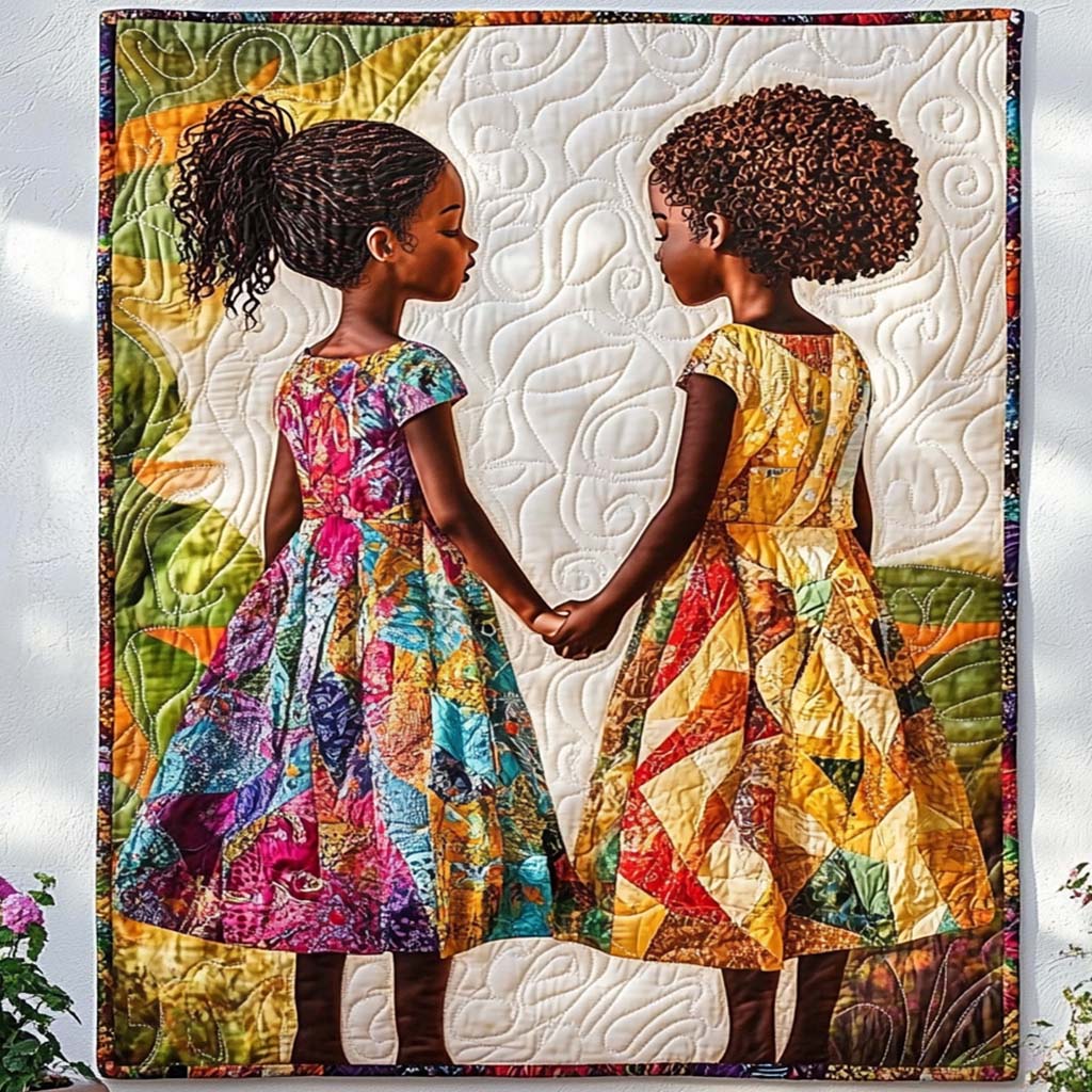 Patchwork Kærlighed Quiltet Tæppe