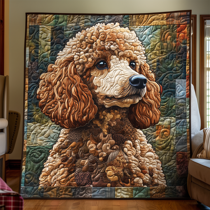 Poodle Parade Quiltet Tæppe