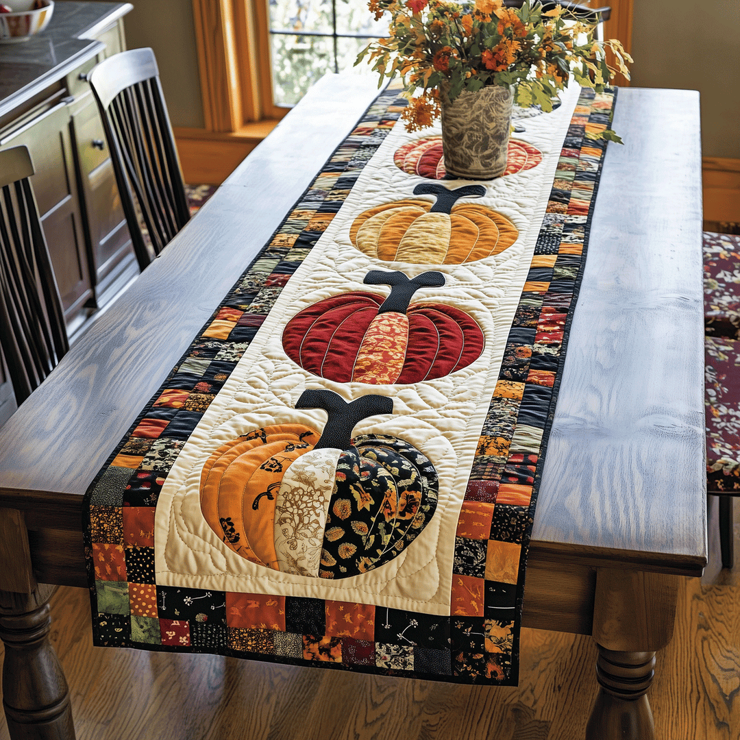 Græskar Quilted Bordløber