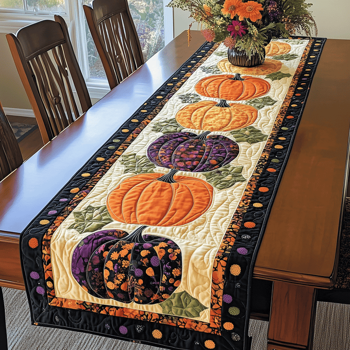 Græskar Quilted Bordløber
