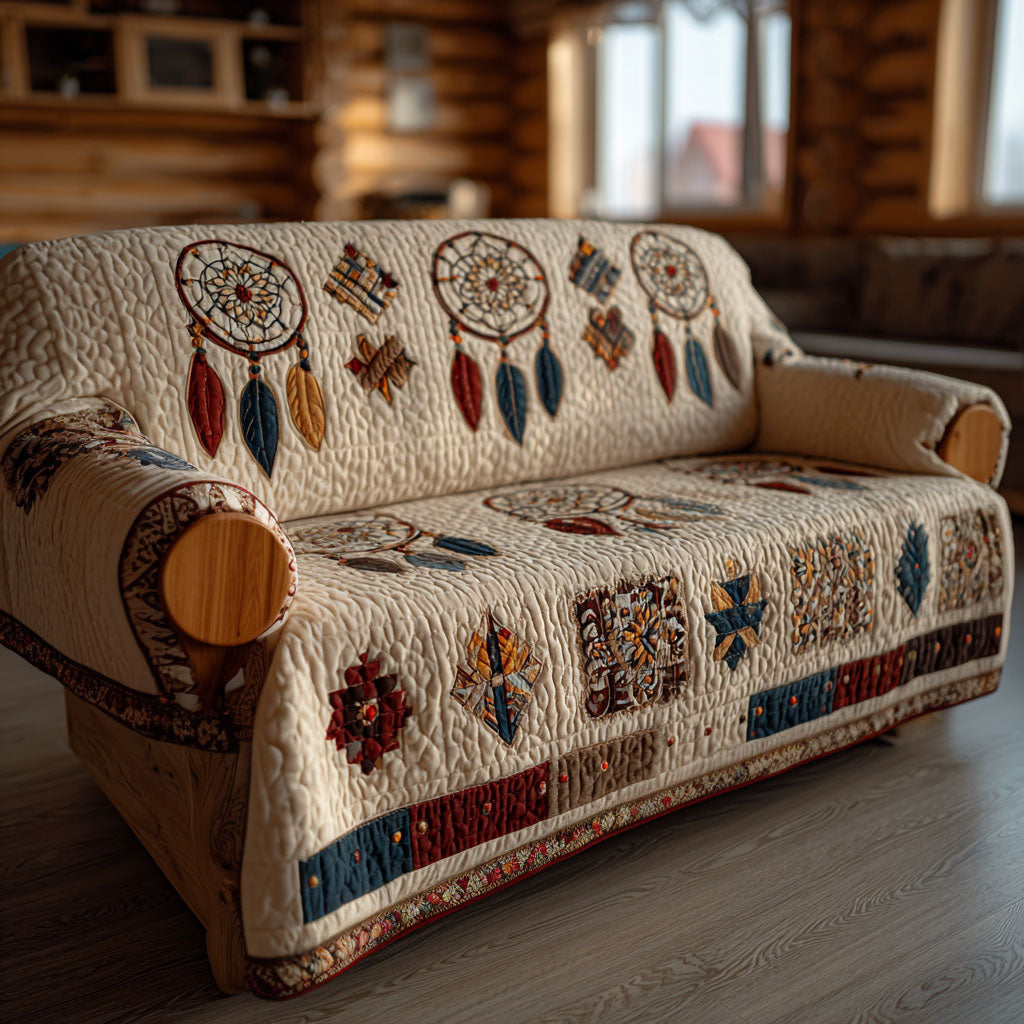 Stille Ørken Drømme Quiltet Sofa Dække
