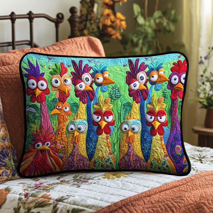 Rooster Riot Quilted Bedding Pillow Case