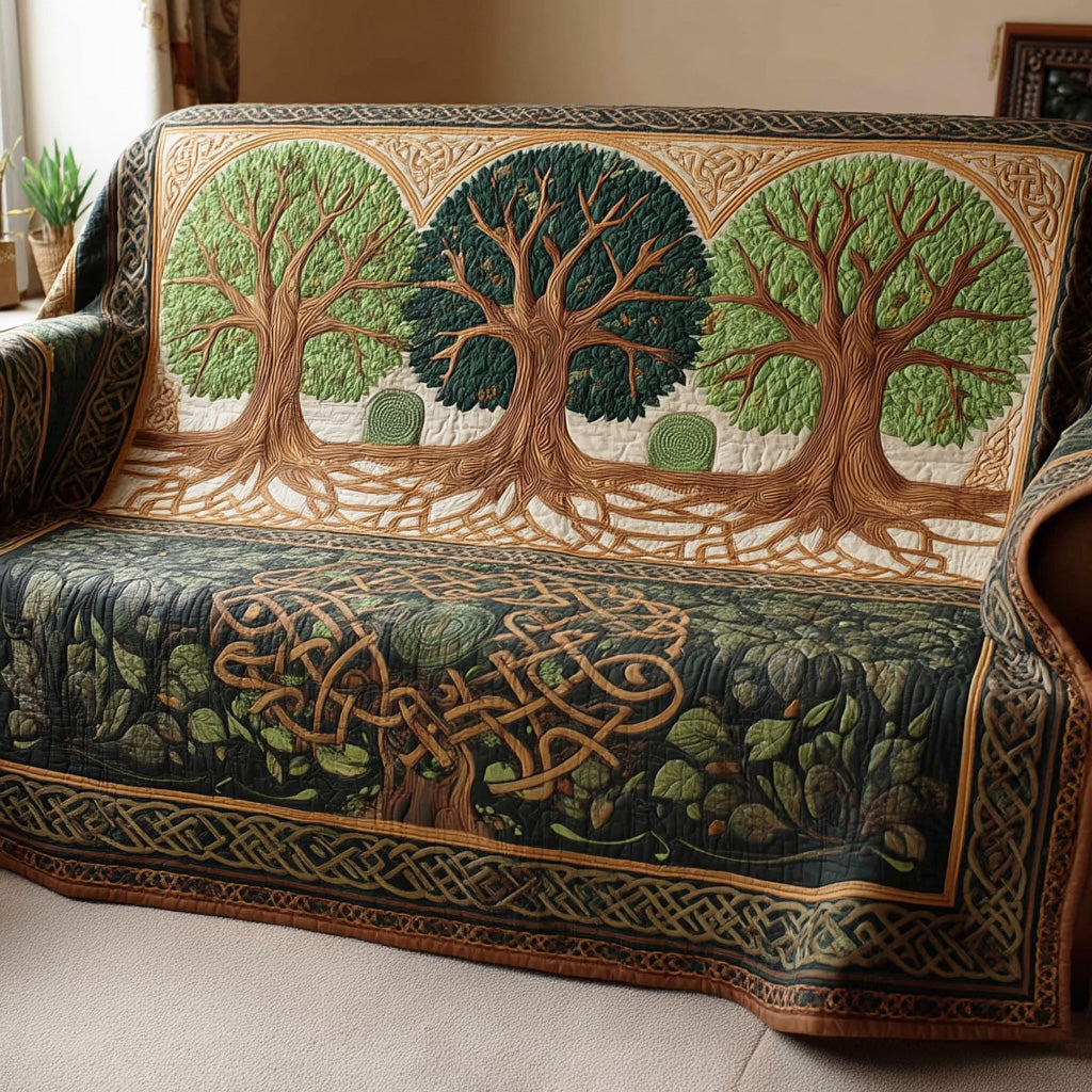 Livets Træ Quilted Sofa Betræk