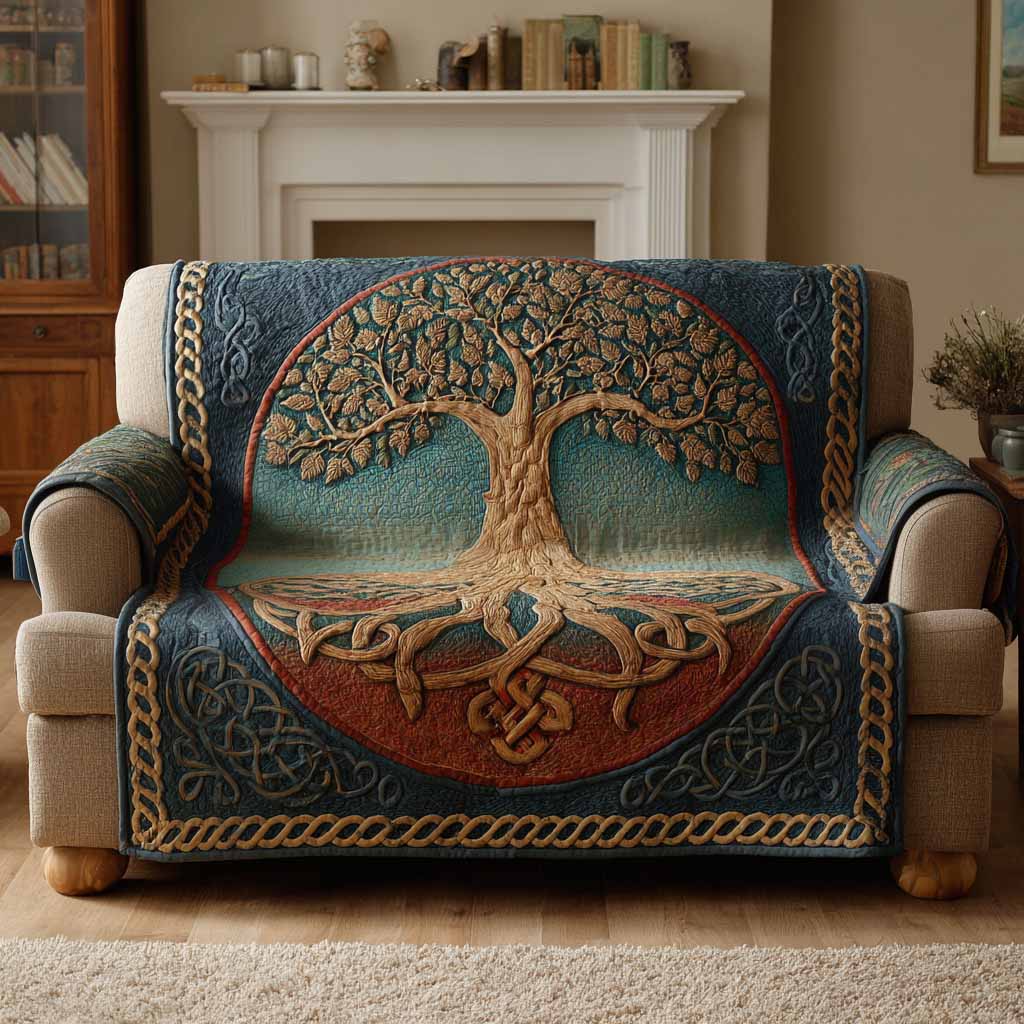 Rooted Majesty Quiltet Sofa Dække