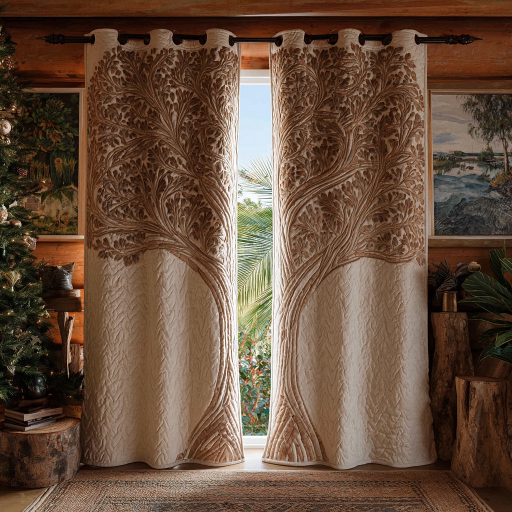 Rodet Ånd Quilted Gardiner