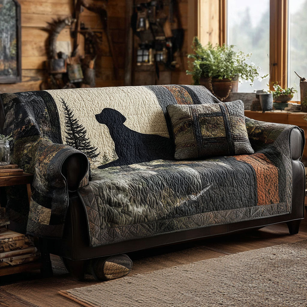 Labrador Retriever Quiltet Sofaovertræk