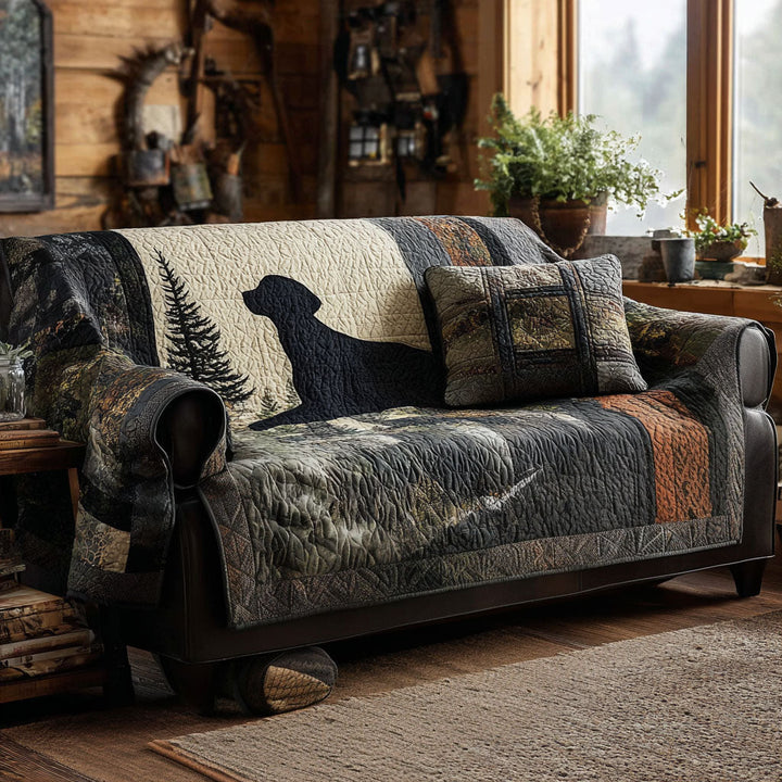 Labrador Retriever Quiltet Sofaovertræk