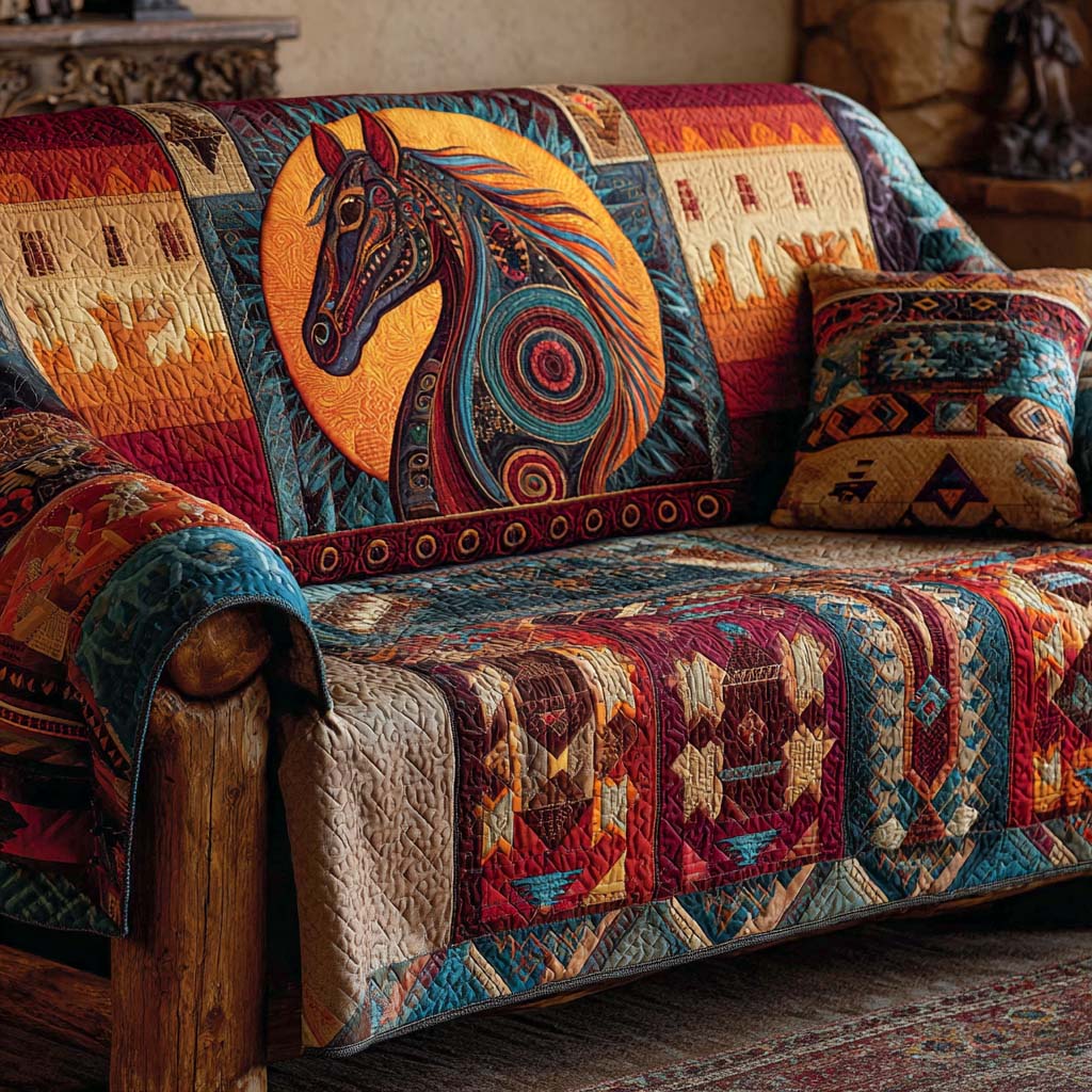 Rustik Canyon Hest Quiltet Sofa Dæk