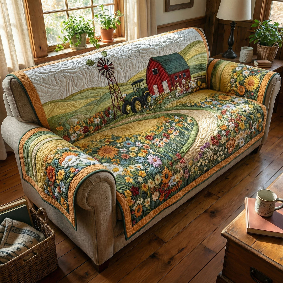 Rustik Høstvej Quilted Sofa Dæk
