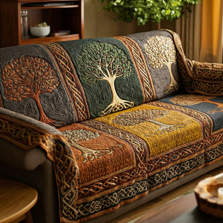 Livets Træ Quilted Sofa Cover
