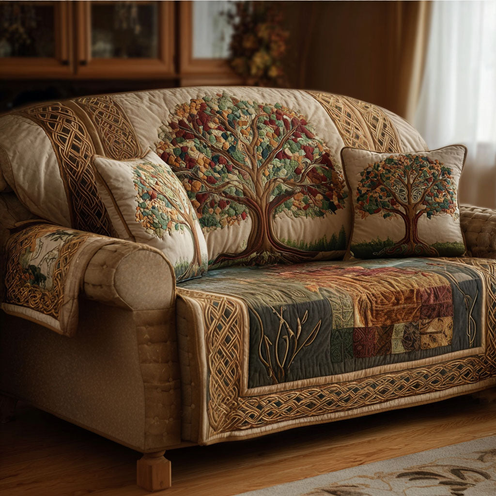 Hellige Grene Quilted Sofa Dække