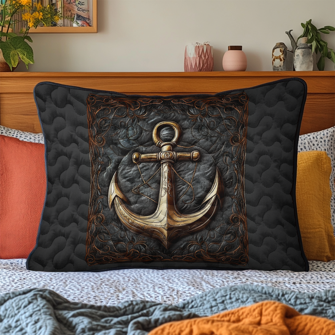 Sejler Anker Quilted Sengetøj Pude Betræk