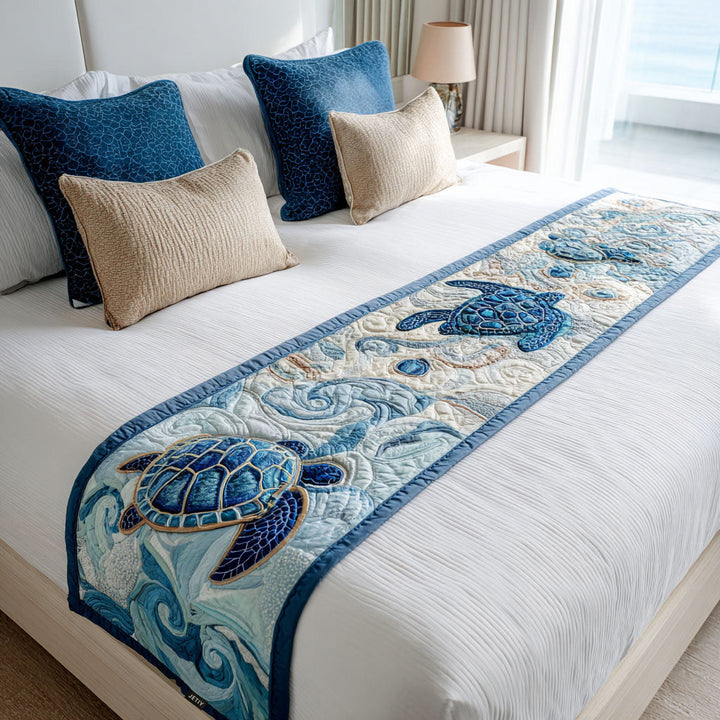 Skildpadde Quilted Bed Runner