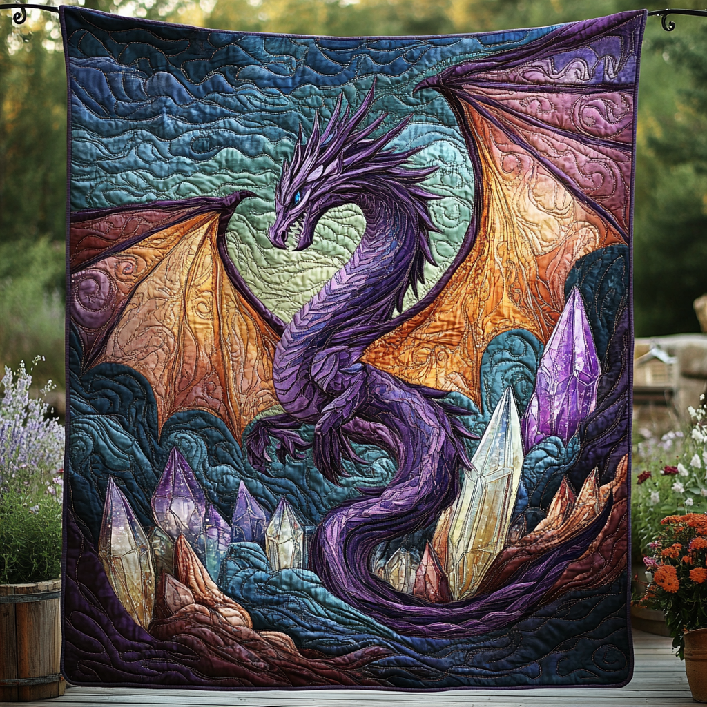 Shadowflame Quiltet Tæppe