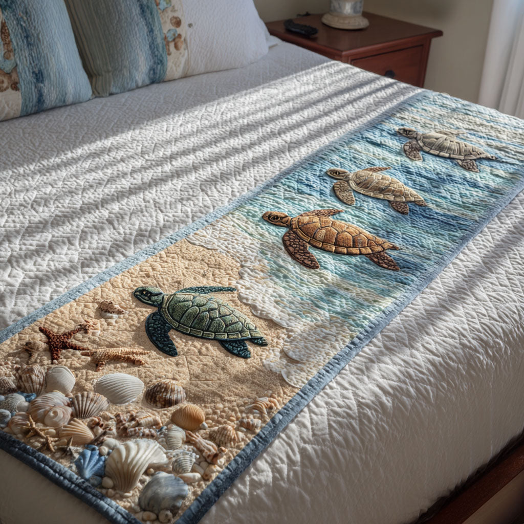 Skildpadde Quilted Bed Runner