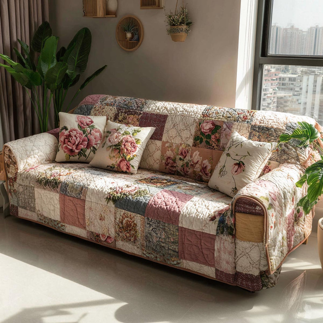 Blødt Hearth Quiltet Sofa Cover