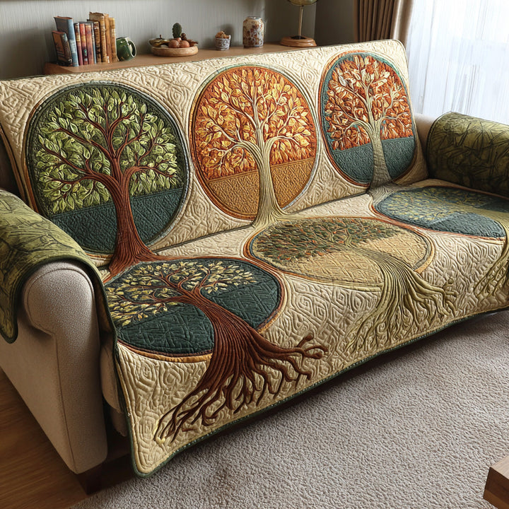 Livets Træ Quilted Sofa Betræk