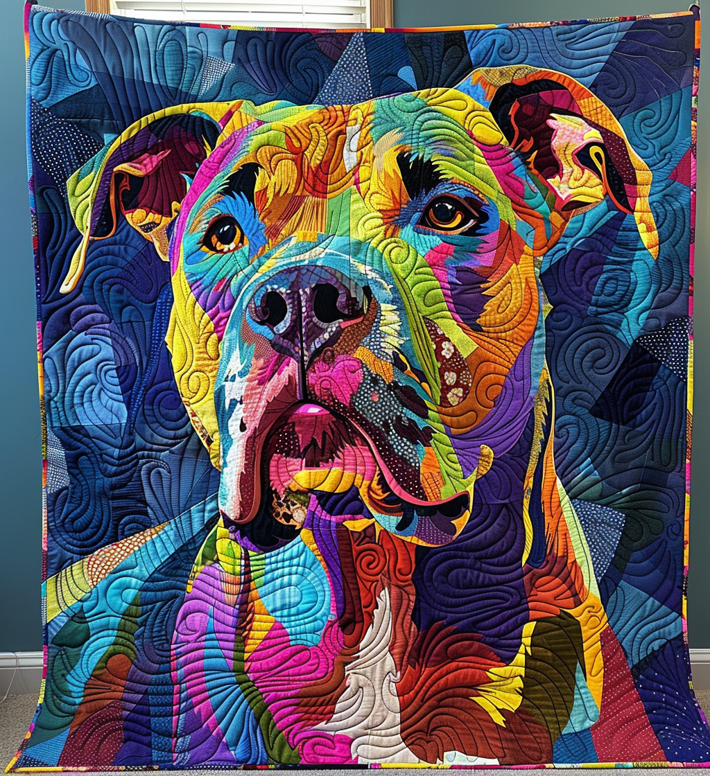 Spectrum Pup Adventure Quilted Blanket