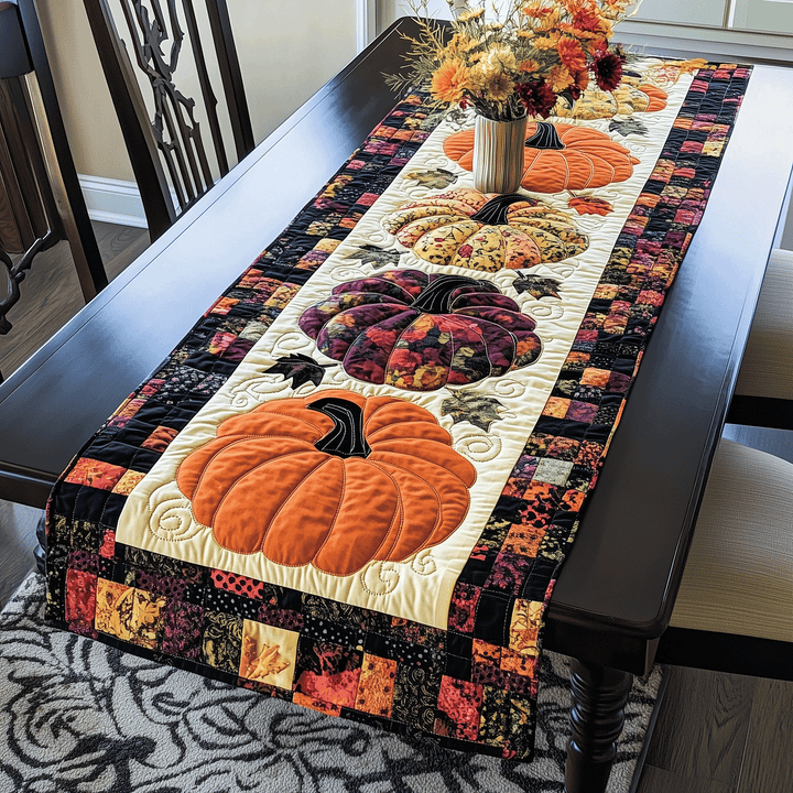 Græskar Quilted Bordløber